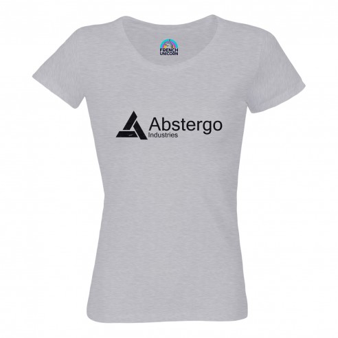 T-shirt Femme Col Echancré Abstergo Industries Geek Jeux Video Serie Film