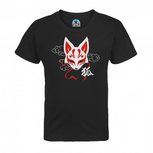T-shirt Enfant Kitsune Renard Japon Asie Culture Manga