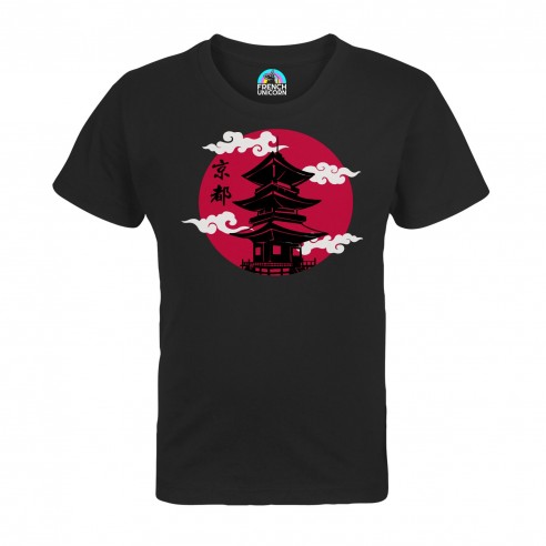T-shirt Enfant Chateau Kyoto Japon Asie Culture Empereur
