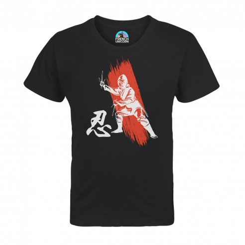 T-shirt Enfant Ninja Arts Matiaux Manga Japon Asie Culture
