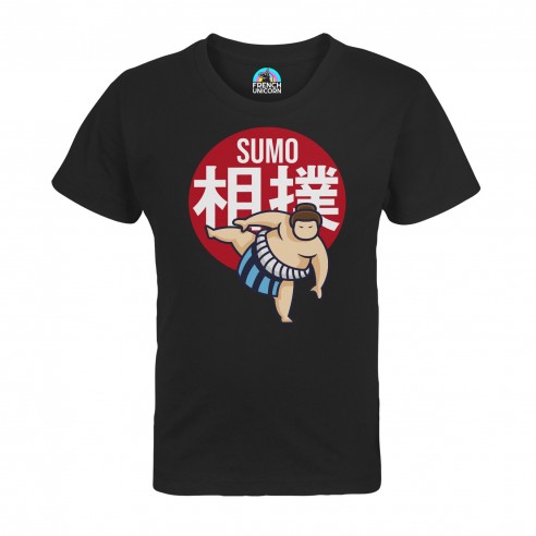 T-shirt Enfant Combat de Sumo Lutte Japon Asie Culture