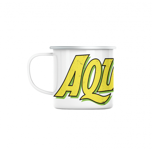 Mug GEEK en Métal Emaillé Aquaman Super Héros BD Film Geek