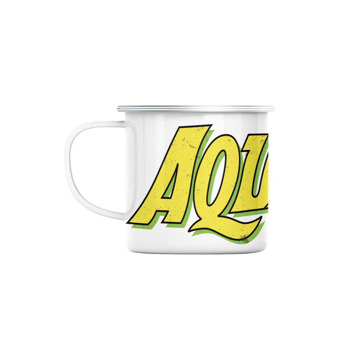 Mug GEEK en Métal Emaillé Aquaman Super Héros BD Film Geek