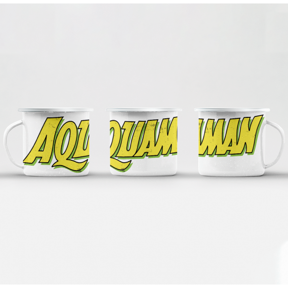 Mug GEEK en Métal Emaillé Aquaman Super Héros BD Film Geek