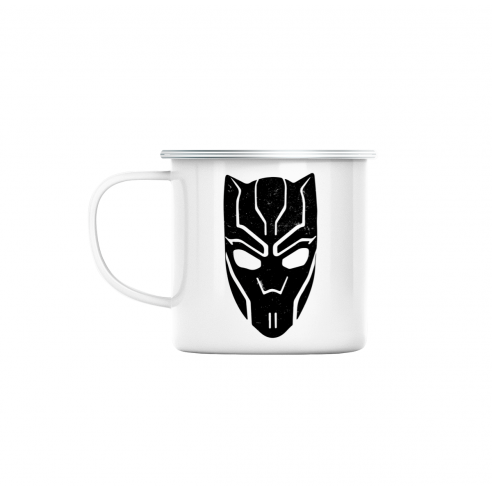 Mug GEEK en Métal Emaillé Black Panther Super Héros BD Film Geek