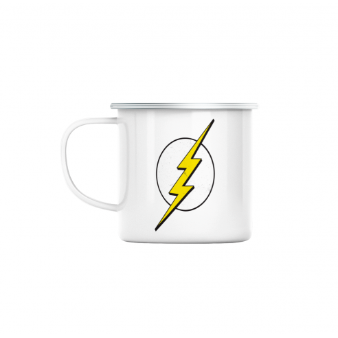 Mug GEEK en Métal Emaillé Flash Super Héros BD Film Geek