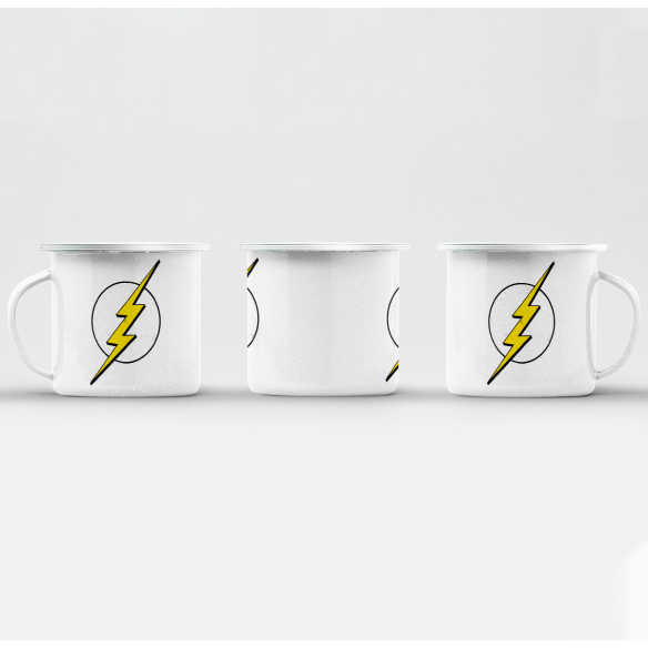 Mug GEEK en Métal Emaillé Flash Super Héros BD Film Geek