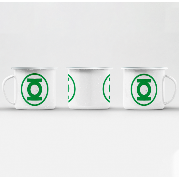 Mug GEEK en Métal Emaillé Green Lantern Super Héros BD Film Geek