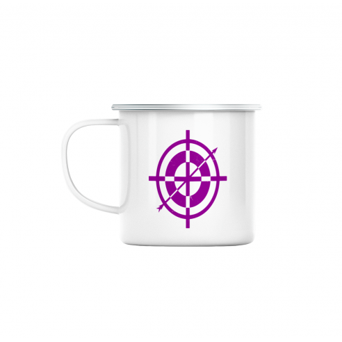 Mug GEEK en Métal Emaillé Hawkeye Logo Super Héros BD Film Geek