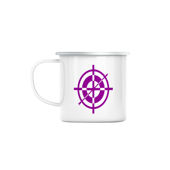 Mug GEEK en Métal Emaillé Hawkeye Logo Super Héros BD Film Geek