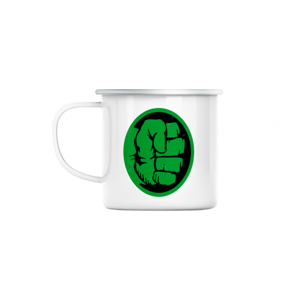 Mug GEEK en Métal Emaillé Hulk Point Super Héros BD Film Geek