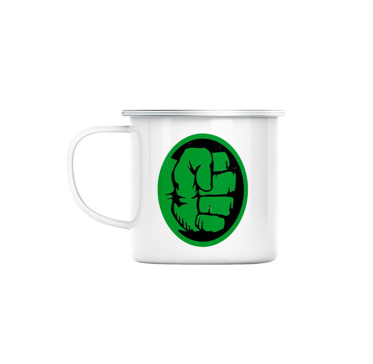 Mug GEEK en Métal Emaillé Hulk Point Super Héros BD Film Geek