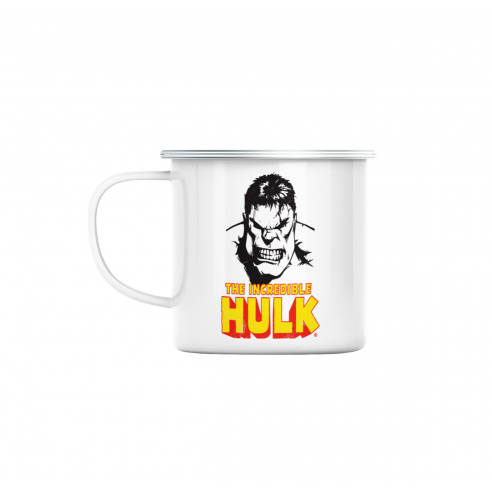 Mug GEEK en Métal Emaillé The Incredible Hulk Super Héros BD Film Geek