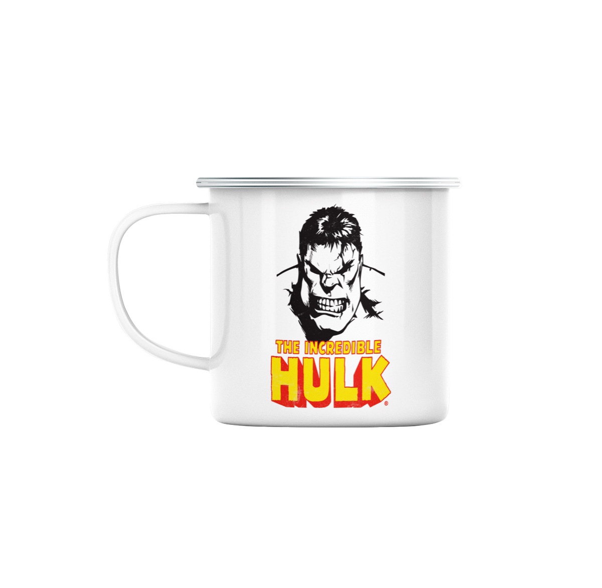 Mug GEEK en Métal Emaillé The Incredible Hulk Super Héros BD Film Geek