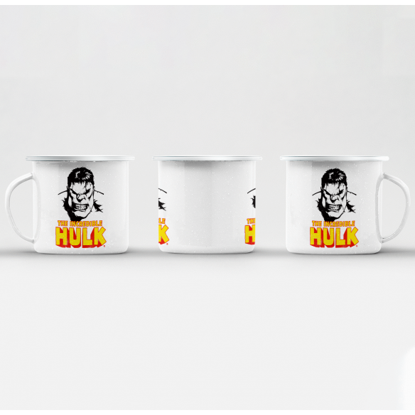 Mug GEEK en Métal Emaillé The Incredible Hulk Super Héros BD Film Geek