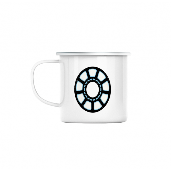 Mug GEEK en Métal Emaillé Iron Man Arc Reactor Super Héros BD Film Geek