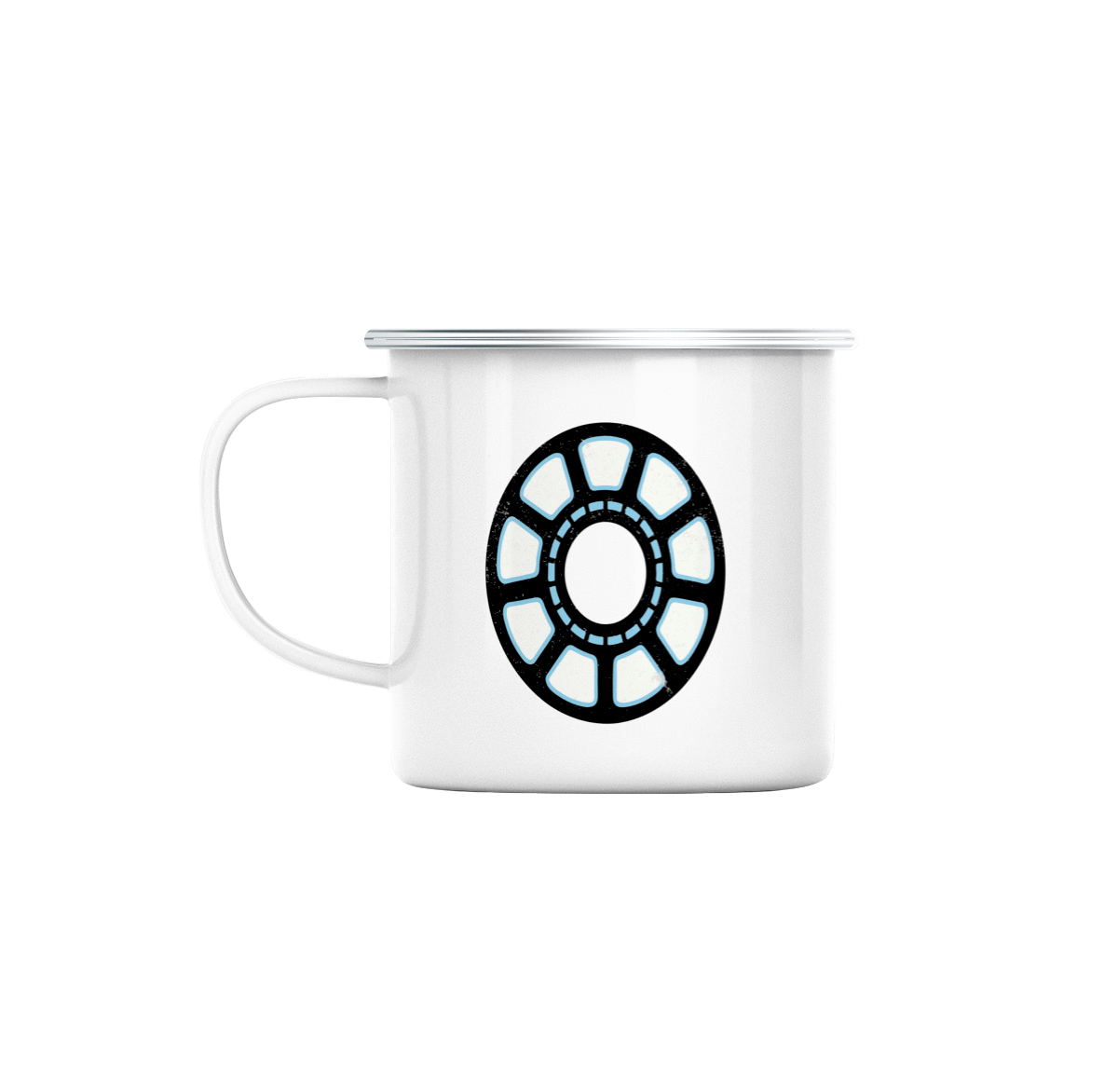 Mug GEEK en Métal Emaillé Iron Man Arc Reactor Super Héros BD Film Geek