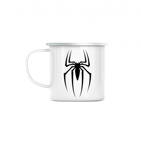 Mug GEEK en Métal Emaillé Spiderman Logo Super Héros BD Film Geek
