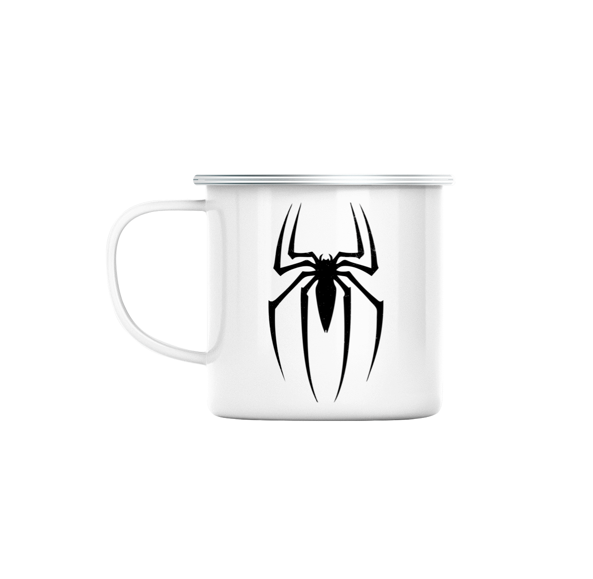 Mug GEEK en Métal Emaillé Spiderman Logo Super Héros BD Film Geek