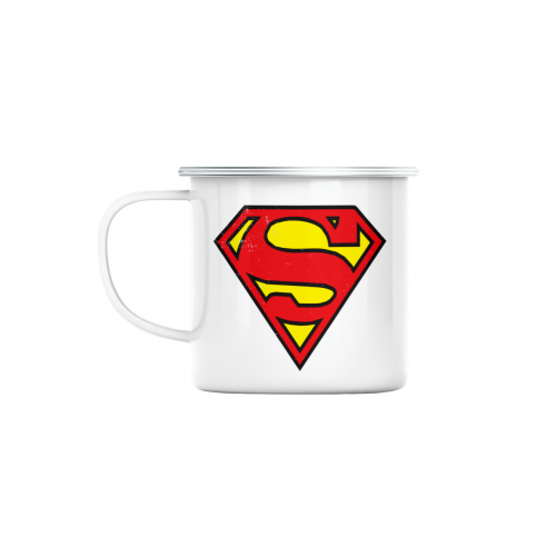 Mug GEEK en Métal Emaillé Superman Super Héros BD Film Geek