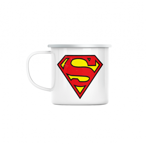 Mug GEEK en Métal Emaillé Superman Super Héros BD Film Geek