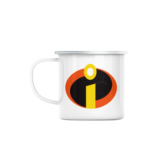 Mug GEEK en Métal Emaillé The Incredibles Logo Super Héros BD Film Geek