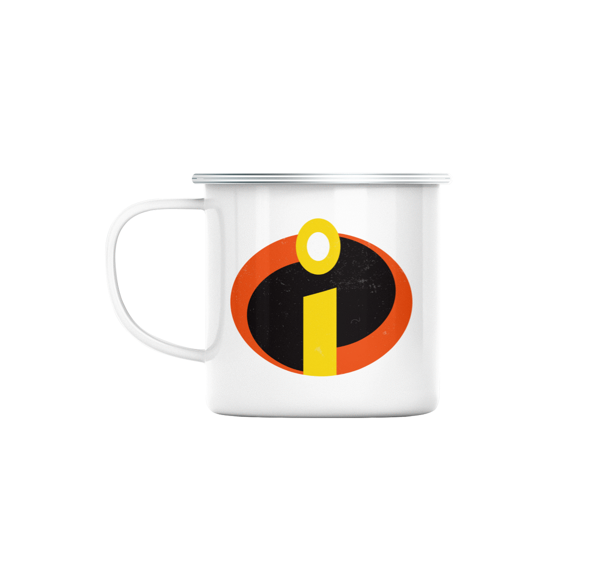 Mug GEEK en Métal Emaillé The Incredibles Logo Super Héros BD Film Geek