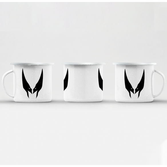 Mug GEEK en Métal Emaillé Wolverine Symbole Super Héros BD Film Geek