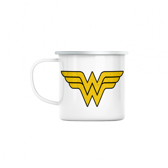 Mug GEEK en Métal Emaillé Wonder Woman Super Héros BD Film Geek