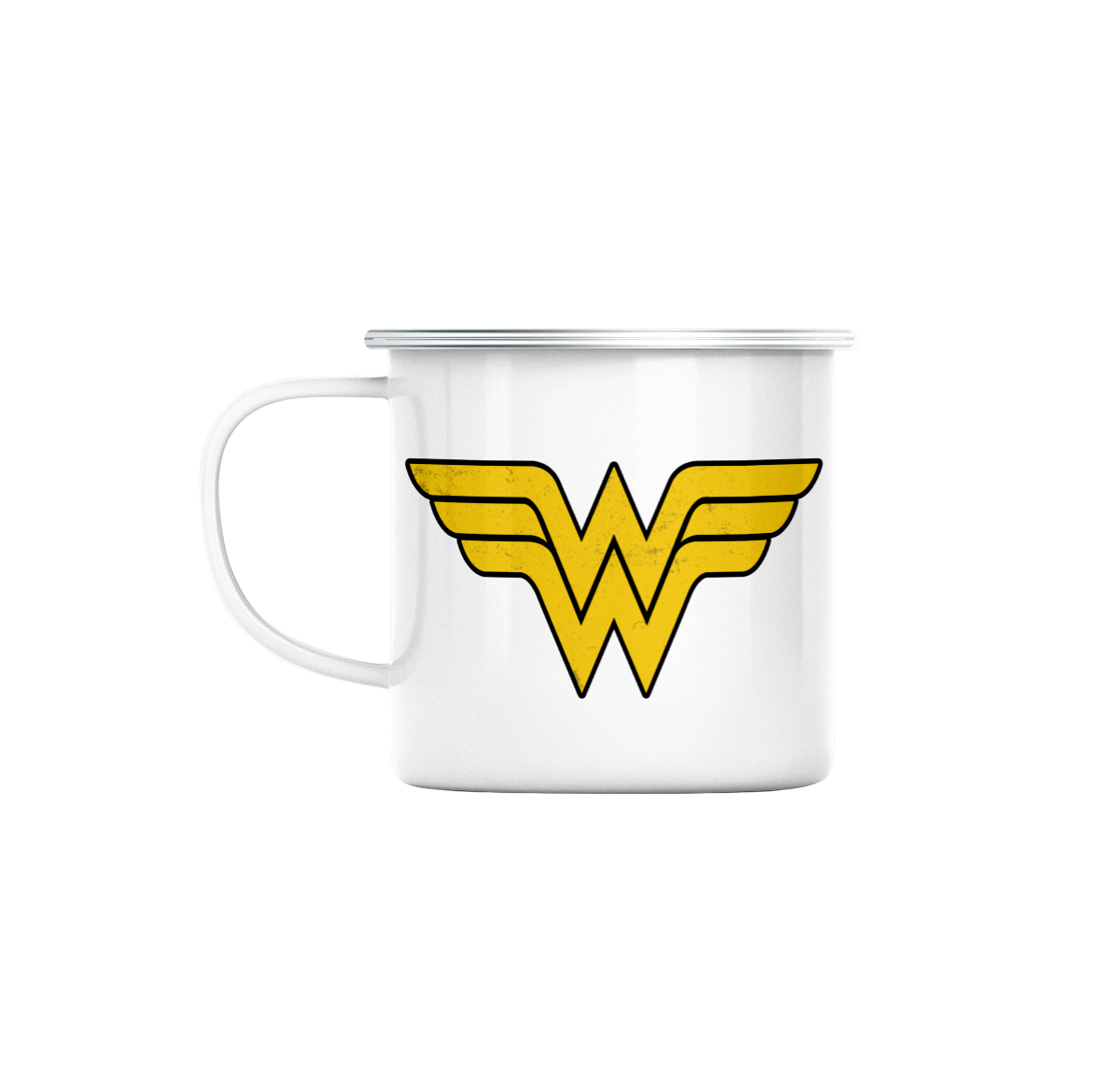Mug GEEK en Métal Emaillé Wonder Woman Super Héros BD Film Geek