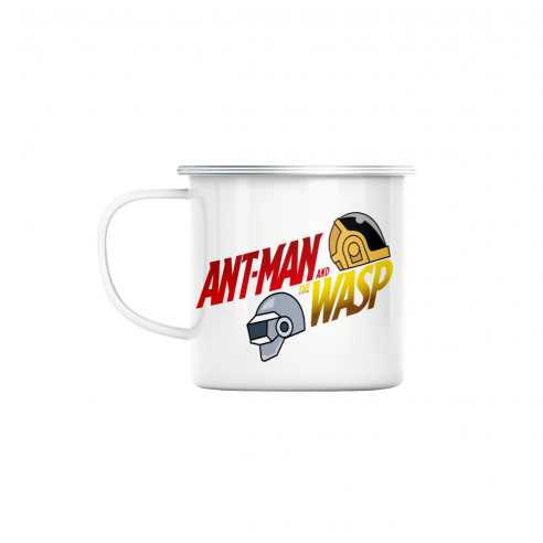 Mug GEEK en Métal Emaillé Ant-Man Daft-Punk Parodie Musique