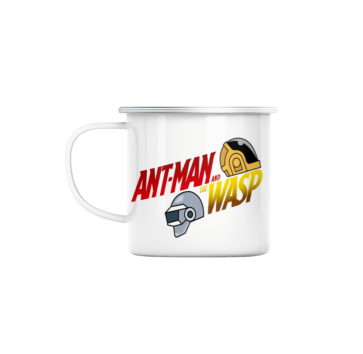 Mug GEEK en Métal Emaillé Ant-Man Daft-Punk Parodie Musique