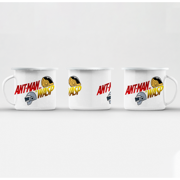 Mug GEEK en Métal Emaillé Ant-Man Daft-Punk Parodie Musique