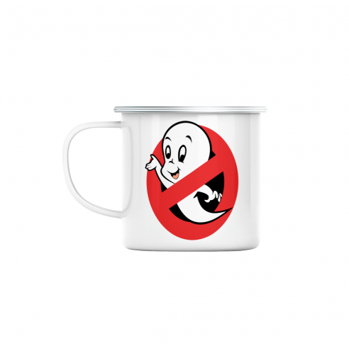 Mug GEEK en Métal Emaillé Casper Ghost Buster Parodie Film Series Marque