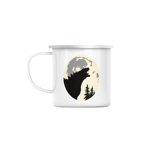 Mug GEEK en Métal Emaillé E.T Godzilla Parodie Film Series Marque