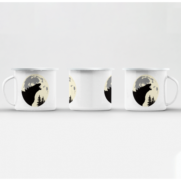 Mug GEEK en Métal Emaillé E.T Godzilla Parodie Film Series Marque