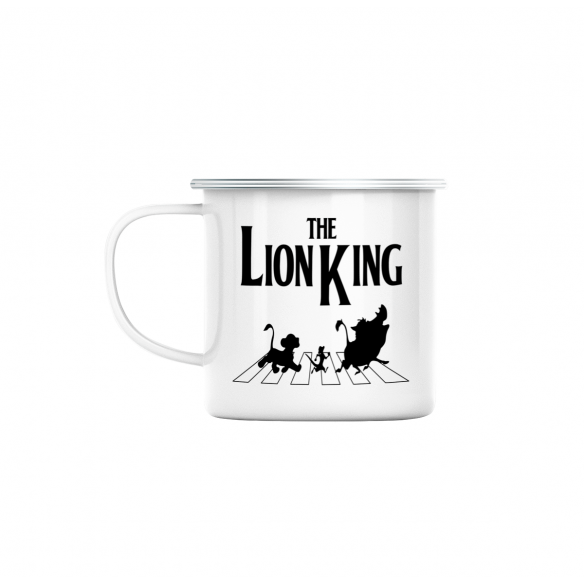Mug GEEK en Métal Emaillé  Roi Lion Abbey Road Parodie Film Series Marque