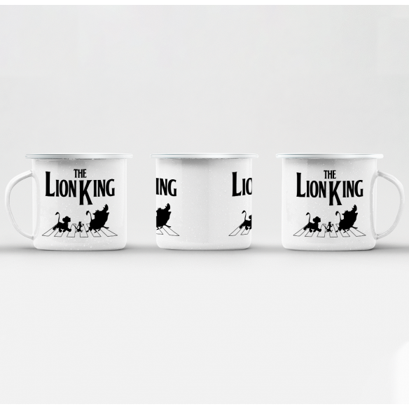 Mug GEEK en Métal Emaillé  Roi Lion Abbey Road Parodie Film Series Marque