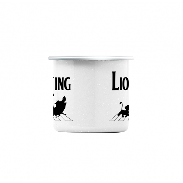 Mug GEEK en Métal Emaillé  Roi Lion Abbey Road Parodie Film Series Marque