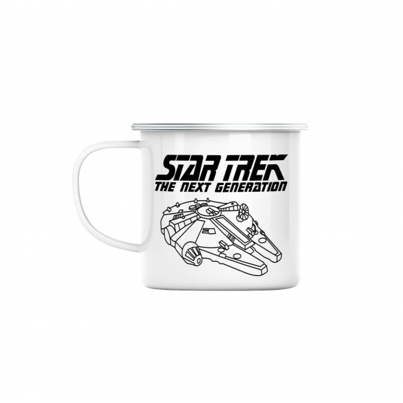 Mug GEEK en Métal Emaillé Star Trek - Falcon Millenium Parodie Film Series Marque
