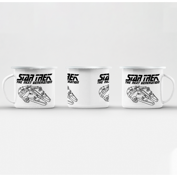 Mug GEEK en Métal Emaillé Star Trek - Falcon Millenium Parodie Film Series Marque