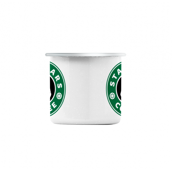Mug GEEK en Métal Emaillé Star Wars Coffee - Starbucks Parodie Film Series Marque