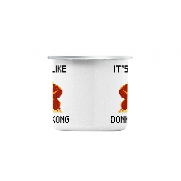 Mug GEEK en Métal Emaillé It's on like Donkey Kong Jeux Vidéo Retro Gaming Vintage