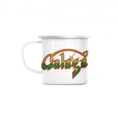 Mug GEEK en Métal Emaillé Galaga Jeux Vidéo Retro Gaming Vintage