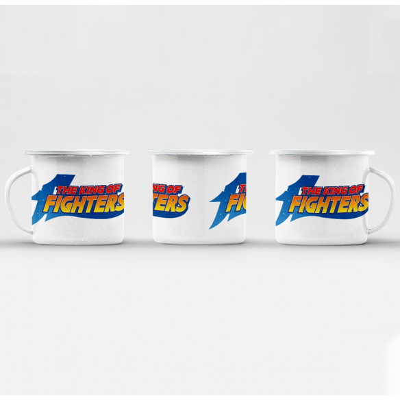 Mug GEEK en Métal Emaillé The King of Fighters Jeux Vidéo Retro Gaming Vintage