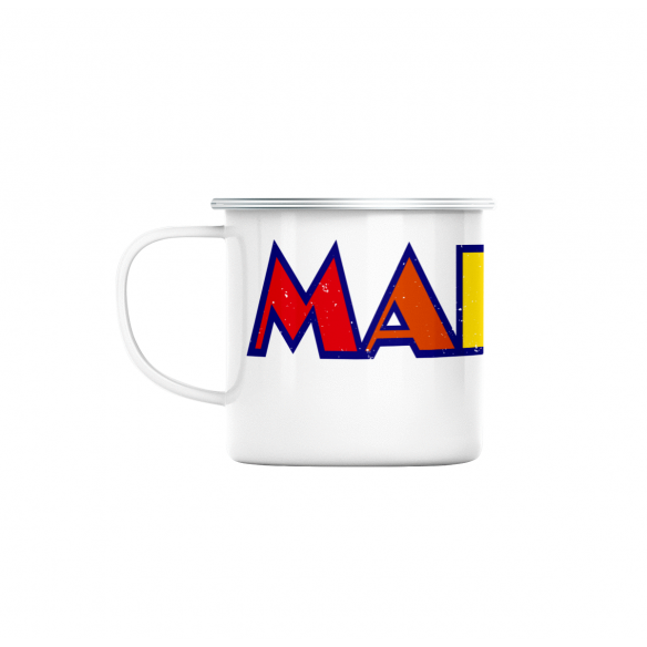 Mug GEEK en Métal Emaillé Mappy Jeux Vidéo Retro Gaming Vintage Arcade