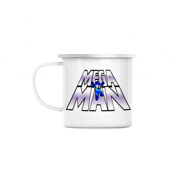 Mug GEEK en Métal Emaillé Mega Man Jeux Vidéo Retro Gaming Vintage