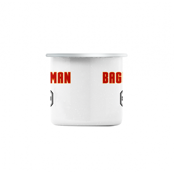 Mug GEEK en Métal Emaillé Bagua man Iron Super Héros Parodie Film Series