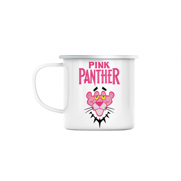 Mug GEEK en Métal Emaillé Rose Panther Black Parodie Film Series Marque