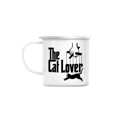 Mug GEEK en Métal Emaillé The Cat Lover Le Parrain Parodie Film Chat